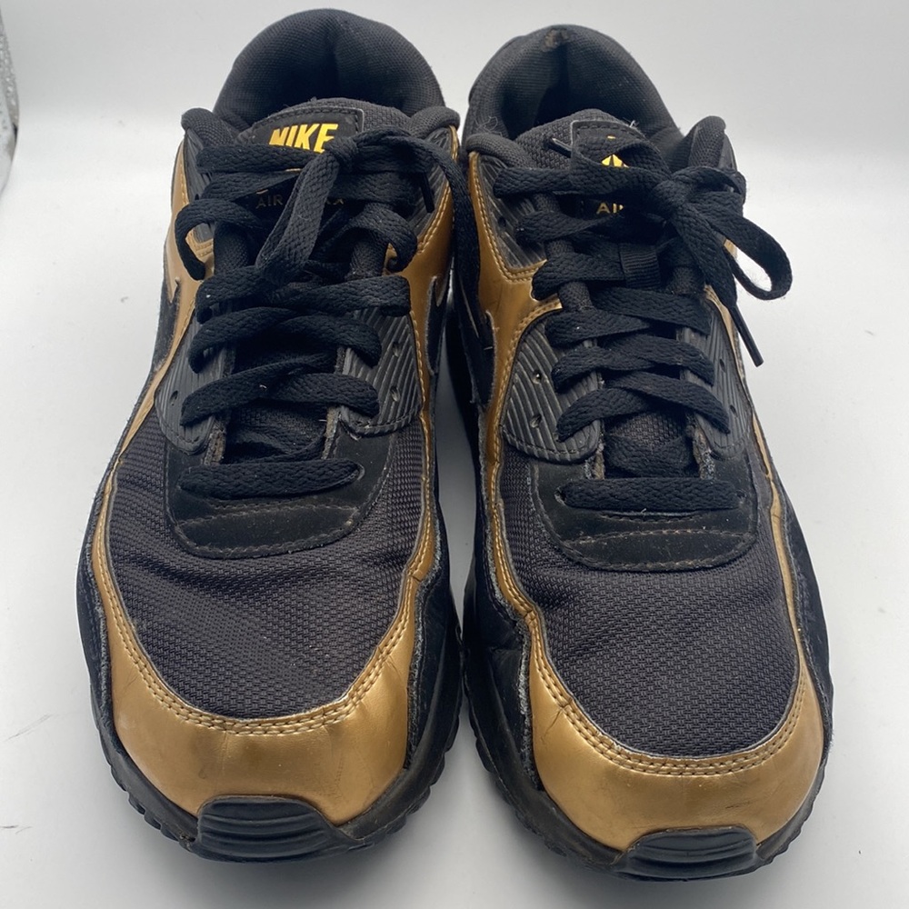 Nike Air Max 90 Essential 'Black Gold’ Men’s Sneakers Size 10 - Picture 4 of 7